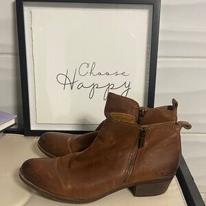 Lucky Brand Tan Ankle Booties